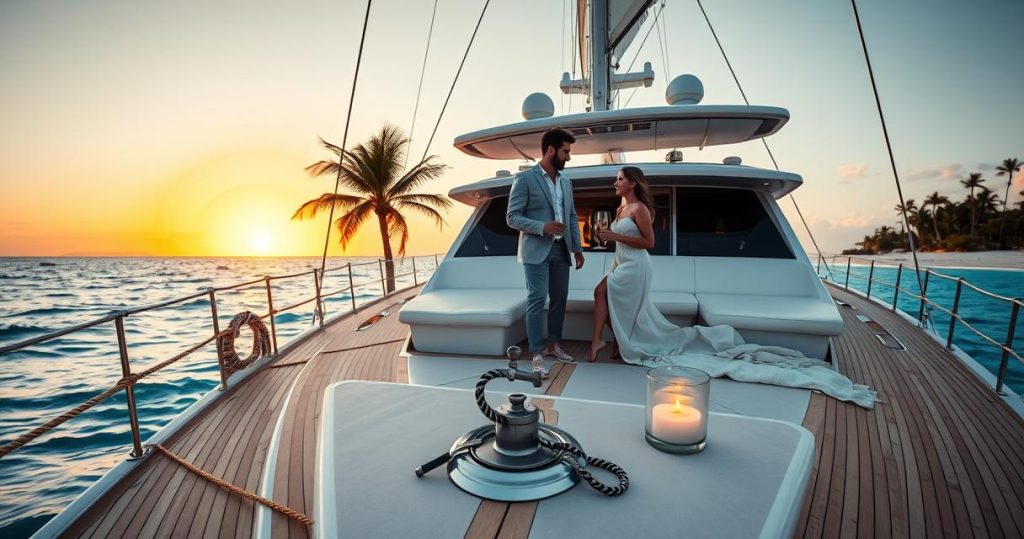 Yacht charter romantico