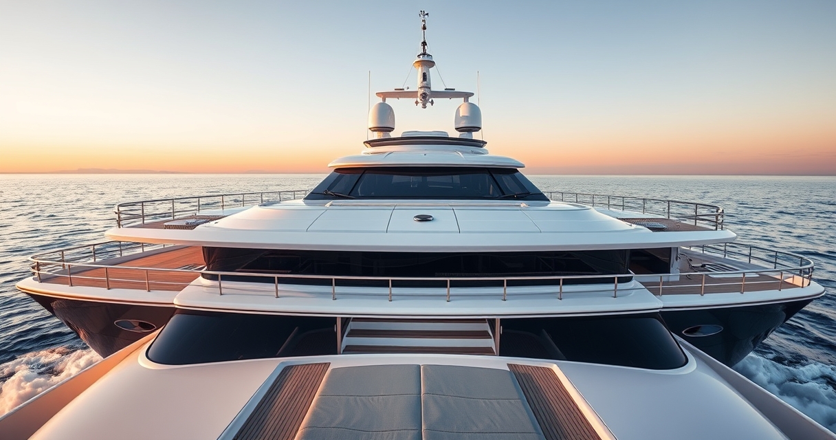Yacht con flybridge