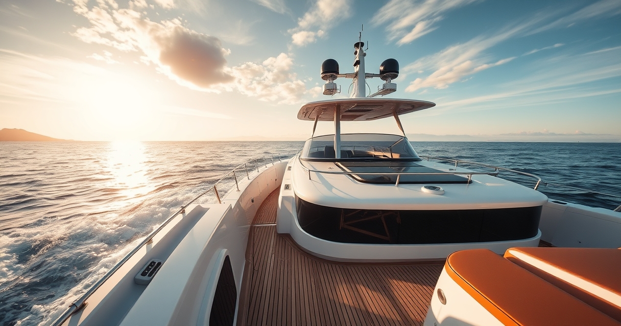 Yacht con flybridge — Prestazioni in mare e impatto del flybridge Yacht con flybridge — Prestazioni in mare e impatto del flybridge