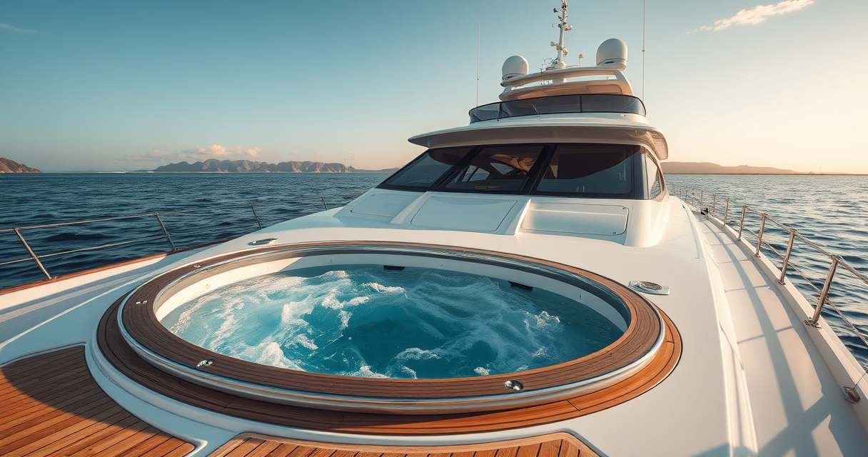 Yacht con jacuzzi — Modelli di yacht con jacuzzi che hanno fatto scuola Yacht con jacuzzi — Modelli di yacht con jacuzzi che hanno fatto scuola