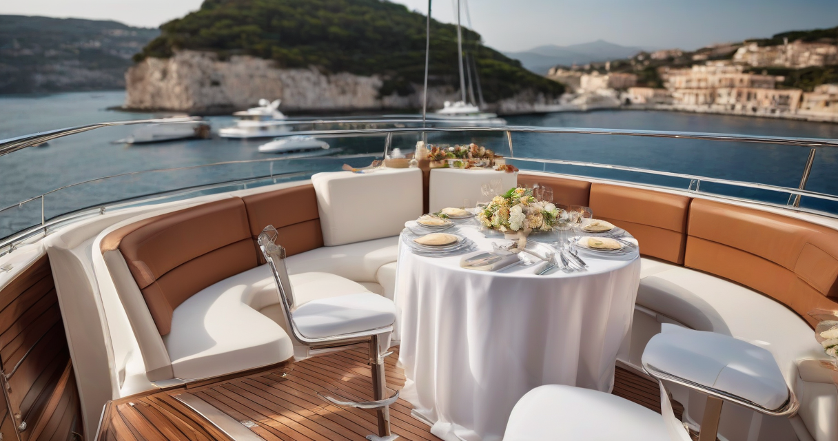 Come organizzare una festa esclusiva su uno yacht in Italia — Progettare il catering e la selezione delle bevande